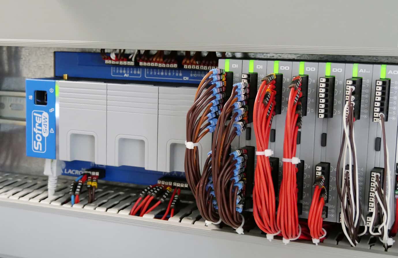 RTU SOFREL S4W with IO modules for water plant automation