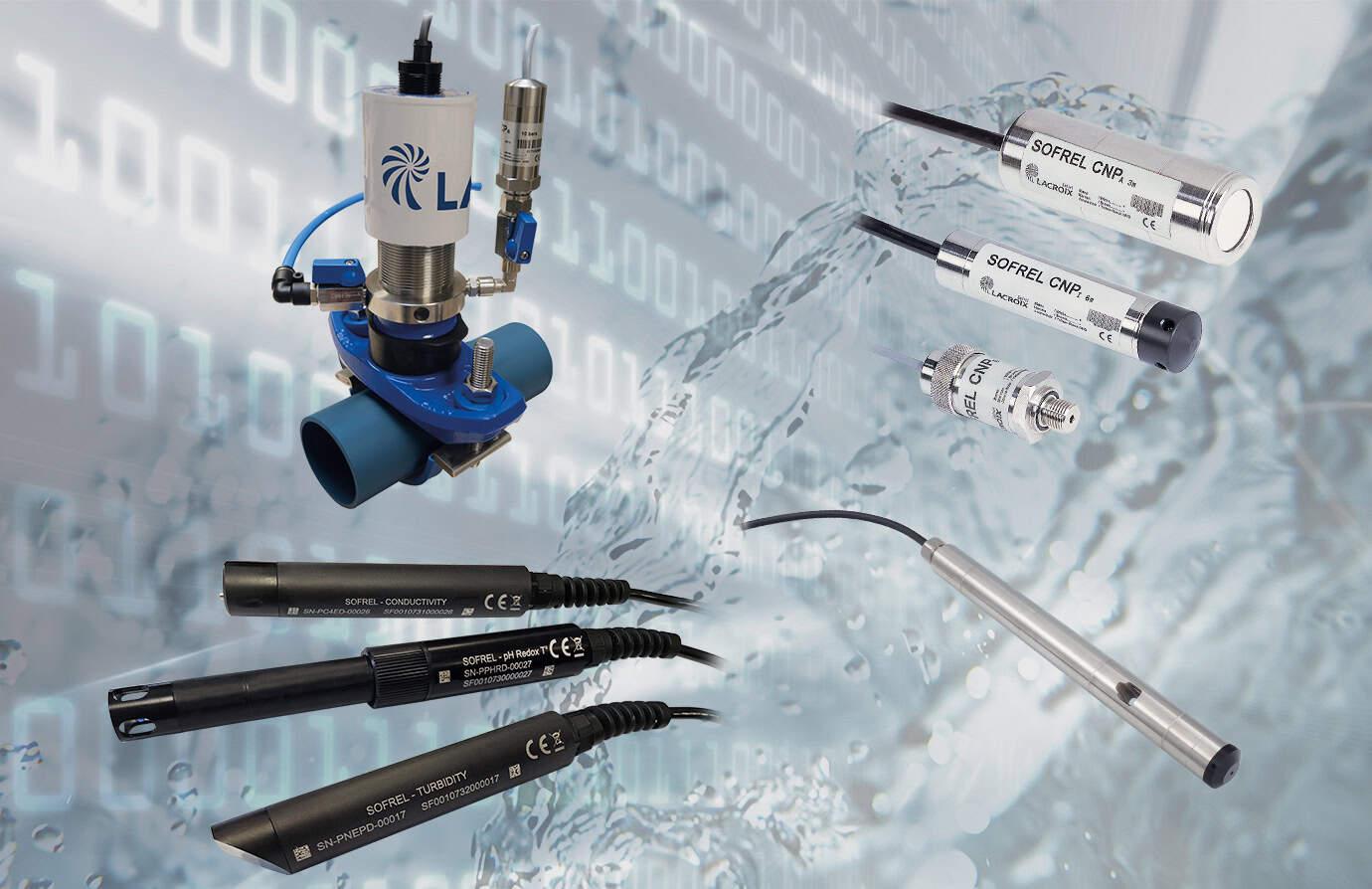 SOFREL water sensors ; water network instrumentation