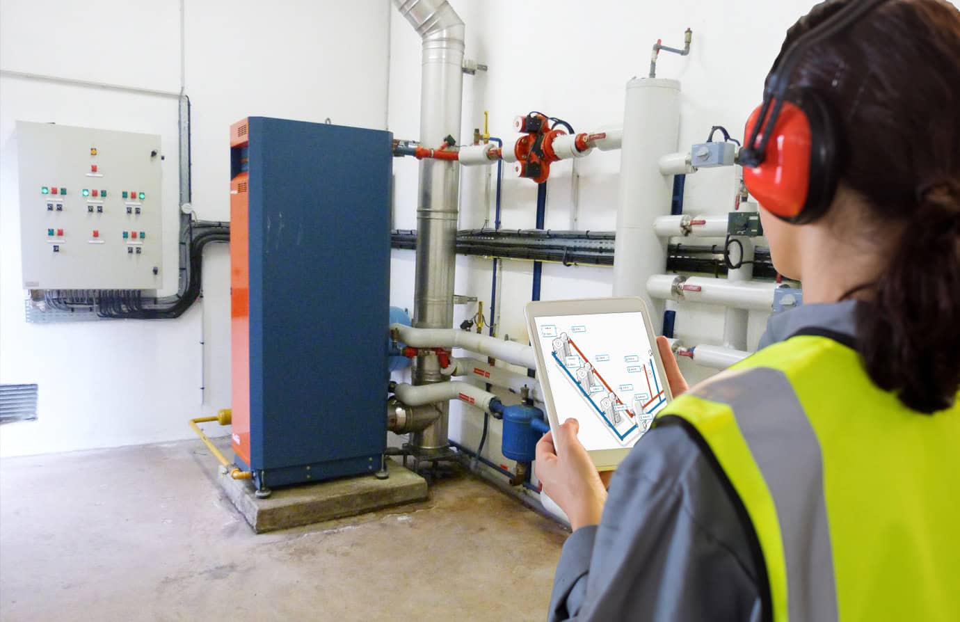 Management of boiler rooms and HVAC systems