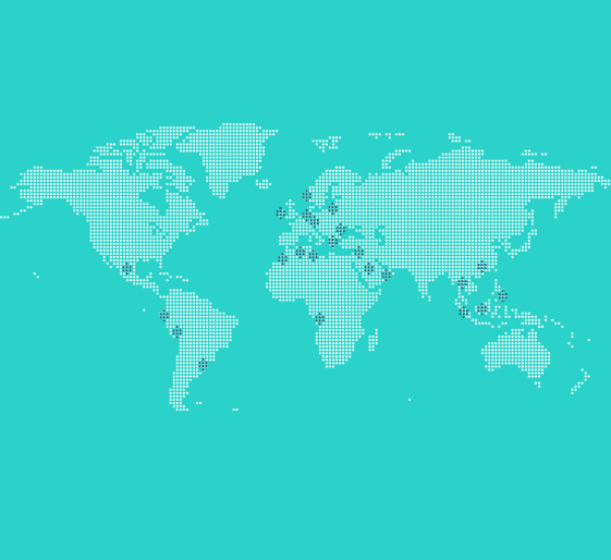 Carte des implantations